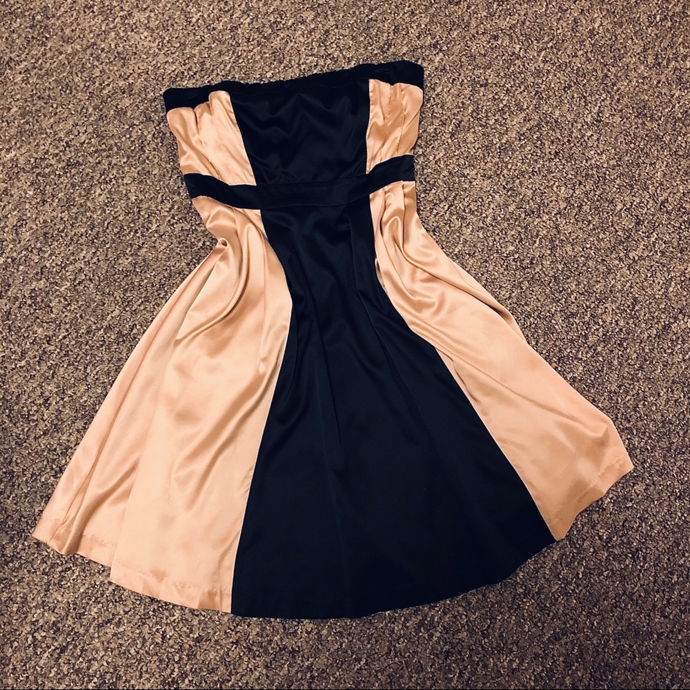 The Limited Tan/Black Cocktail Dress